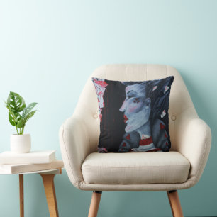 Coussin Red Queen Of Hearts Alice Wonderland Imaginaire Ar