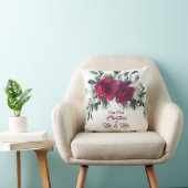 Coussin Red Roses Premier Modèle photo de Noël (Chaise)