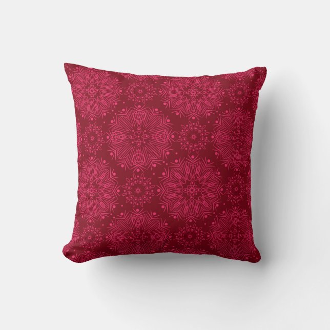 Coussin Red solive pattern (Recto)
