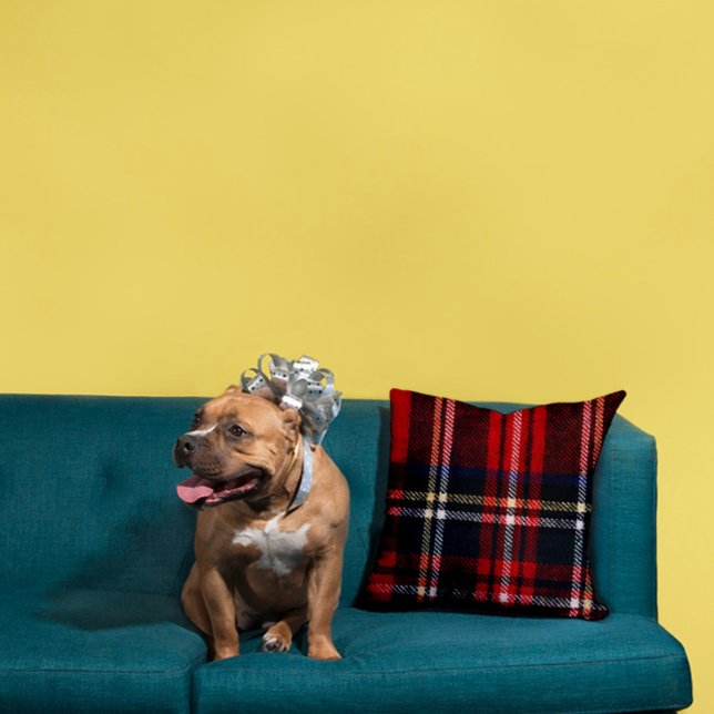 Coussin Red Tartan (Créateur téléchargé)
