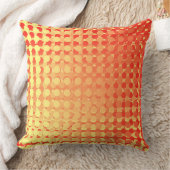 Coussin Red Yellow Multi Layer Polka Dot Fade Throw Pillow (Couverture)