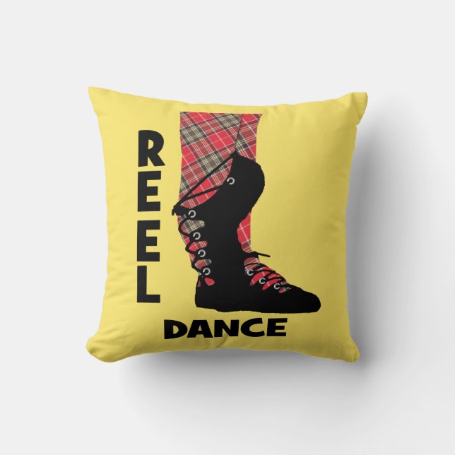Coussin Reel Dance Scottish Country Dance Thème (Recto)