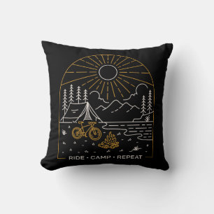 Coussin Refaire du camping à vélo