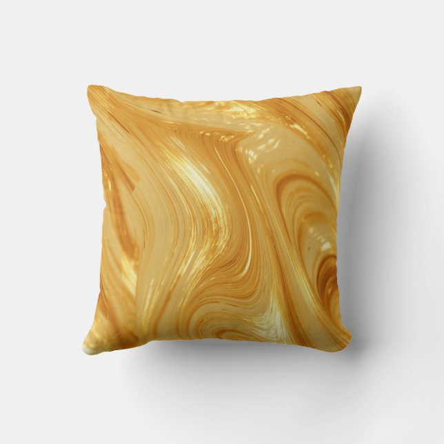 Coussin reflet couleur or (Verso)