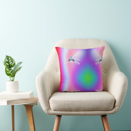 Coussin Reflets de l'Arc-en-Ciel (Chaise)