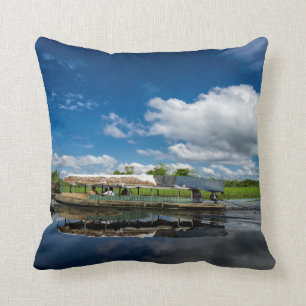 Coussin Réflexion de bateau de touristes