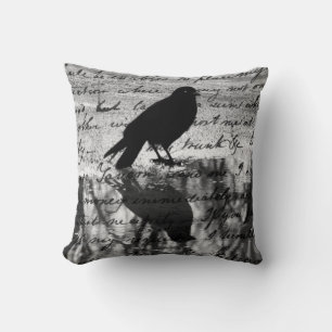Coussin Réflexion D'Un Corbeau Lone