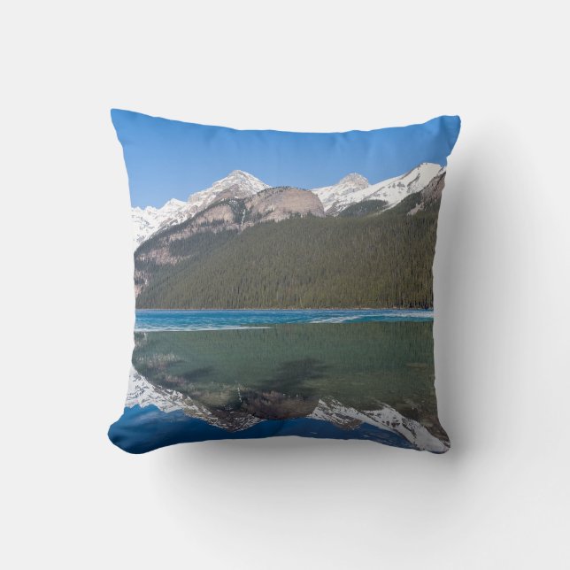 Coussin Réflexion sur Lake Louise - Banff NP, Canada (Recto)