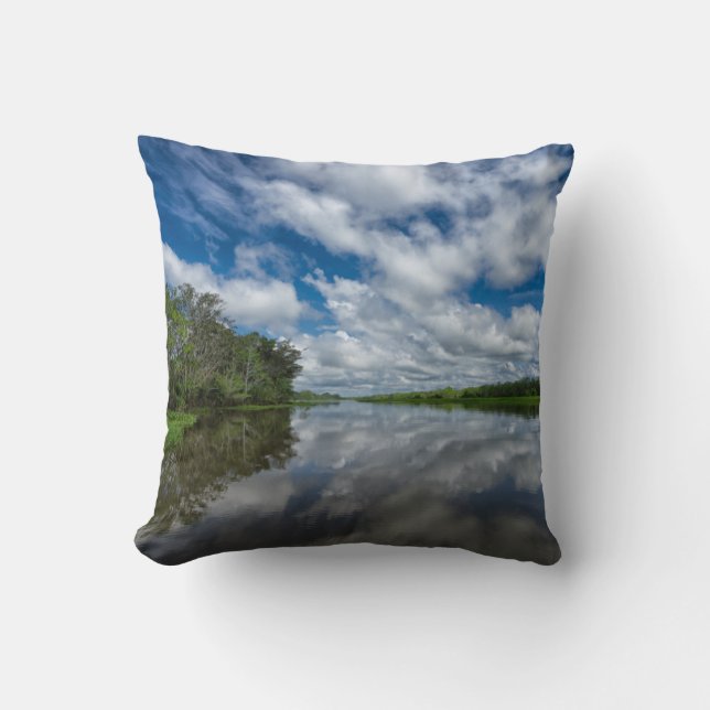 Coussin Réflexions péruviennes de jungle (Recto)