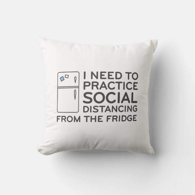 Coussin Réfrigérateur de détresse sociale (Recto)