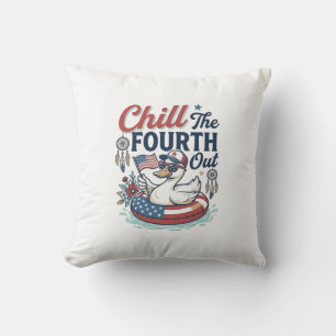 Coussin Refroidir le quatrième T-shirt vectoriel de canard