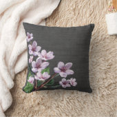 Coussin Regard de toile de jute de fleurs d'aquarelle de (Couverture)