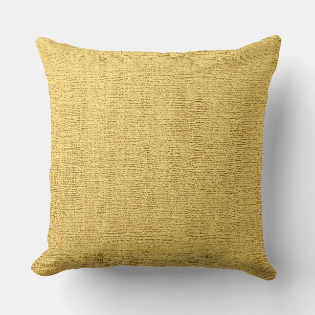 Coussin Regard élégant de toile d'or (Recto)
