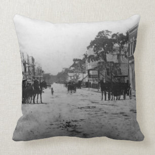 Coussin Regard occidental sur la rue de Flagler
