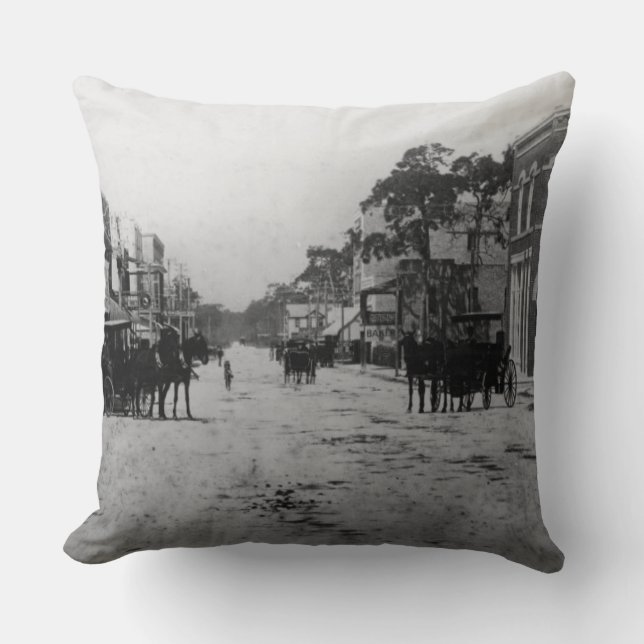 Coussin Regard occidental sur la rue de Flagler (Recto)