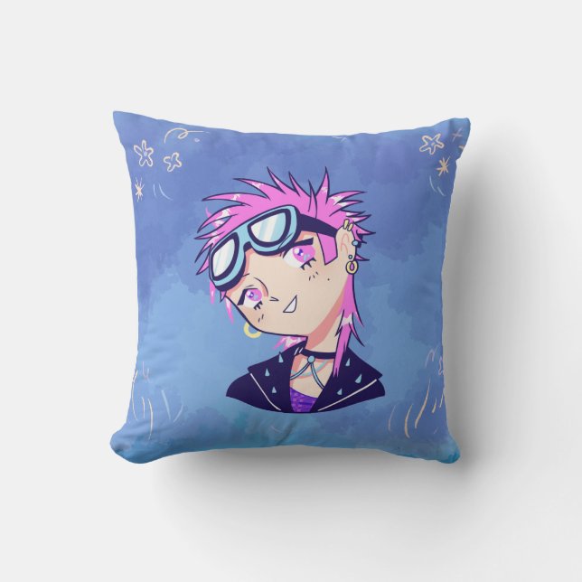 Coussin Regard Rebelle des Étoiles (Recto)