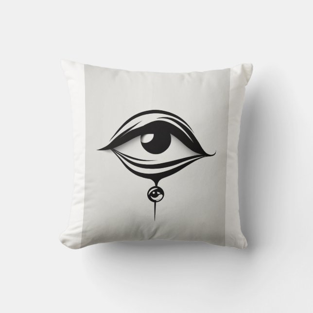 Coussin "Regard Visionnaire : Tee de design qui colle les  (Recto)
