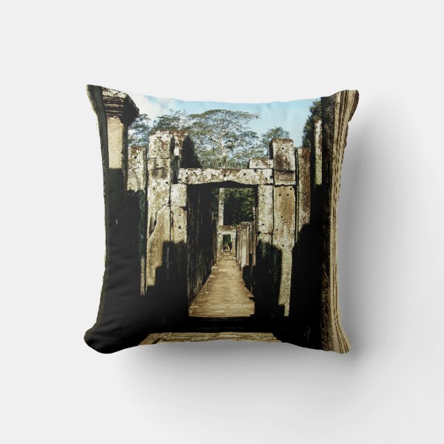 Coussin Regardant à travers l'histoire cambodgienne (Recto)