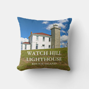 Coussin Regarde Hill Phare, Rhode Island Jetez l'oreiller