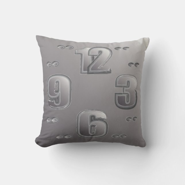 Coussin regarder l'horloge (Recto)