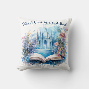 Coussin Regardez, c'est dans un livre