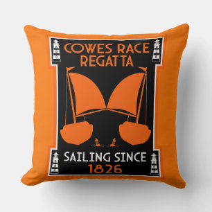 Coussin Régate de yachts de Cowes Isle of Wight