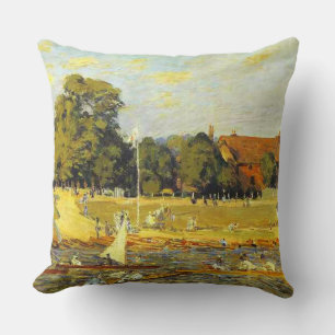 Coussin Regatta at Hampton Court Alfred Sisley Poster