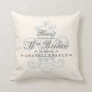 Coussin Région vintage de Fleura Chatellerault de França