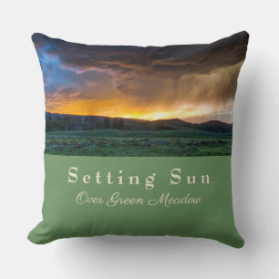 Coussin Réglage de la température du soleil sur le vert