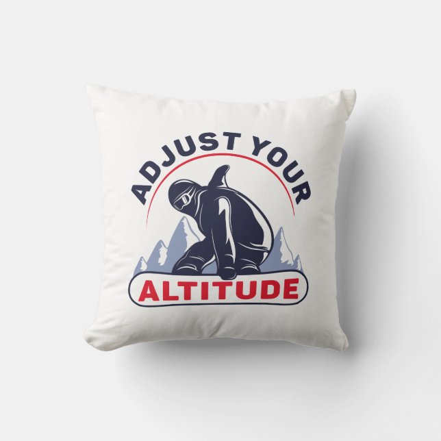 Coussin Réglez votre altitude (Recto)