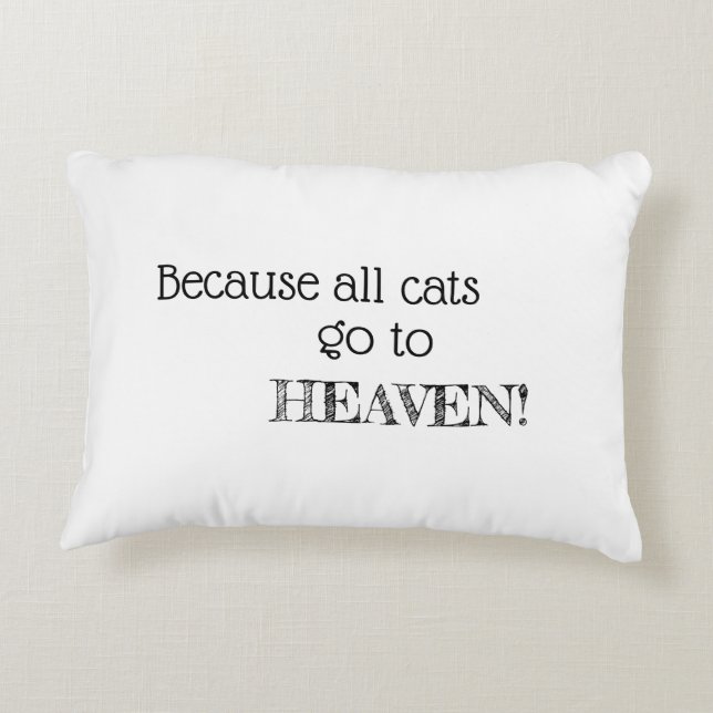 Coussin régulier - Mots de chat (Dos)