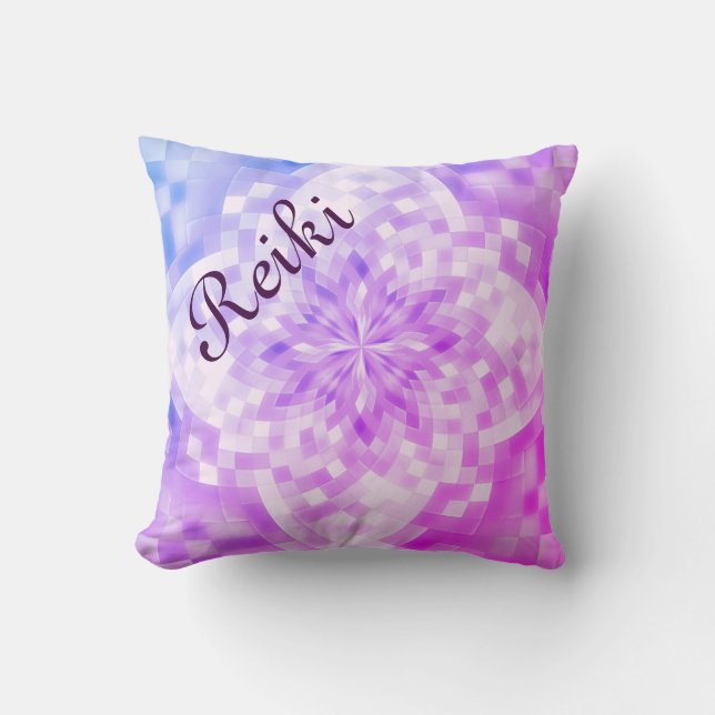 Coussin Reiki pourpre (Recto)