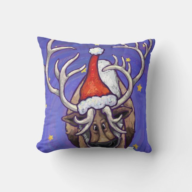Coussin Reindeer Holiday (Recto)