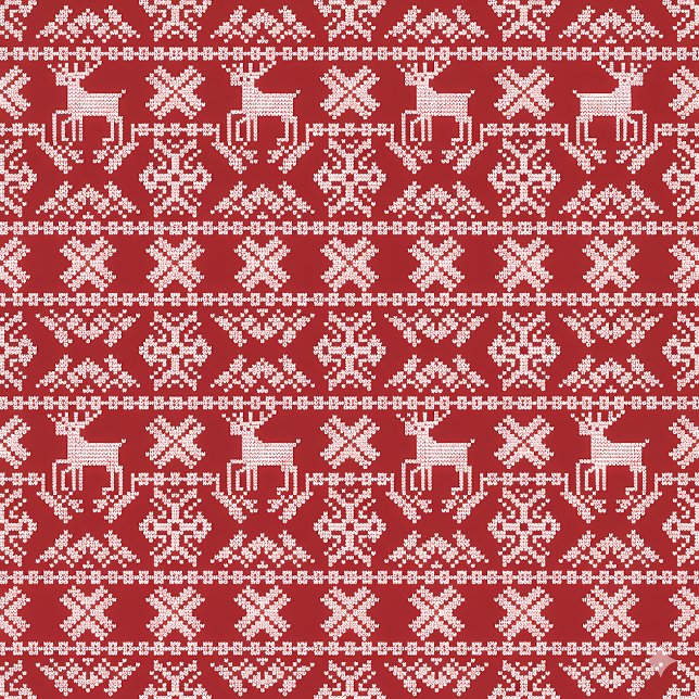Coussin Reindeer Pattern (Créateur téléchargé)