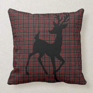 Coussin Reindeer Rouge/Noir Plaid Noël/Coussin de tous le