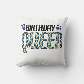 Coussin Reine d'anniversaire