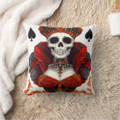 Coussin Reine de Pique Crâne (Couverture)