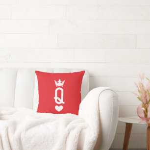 Coussin Reine des cartes