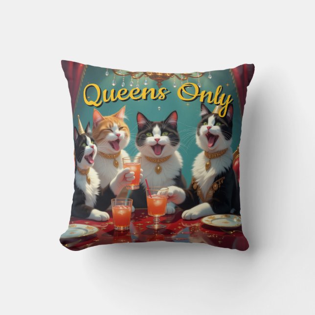 Coussin Reines seulement ! (Recto)