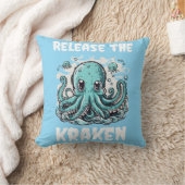 Coussin Relâchez le KRAKEN ! Pipe mignonne (Couverture)