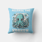 Coussin Relâchez le KRAKEN ! Pipe mignonne (Verso)
