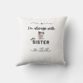 Coussin relation soeur mignon (Verso)