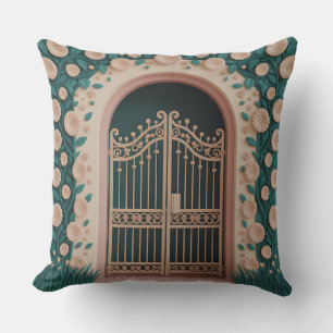 Coussin Relief de porte de Taman motif batik 3D