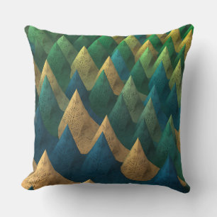 Coussin Relief fractal Gunungan motif batik 3D