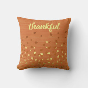 Coussin Remerciements Automne Feuilles Thanksgiving