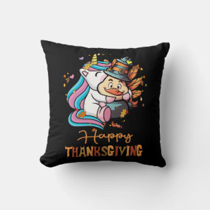 Coussin Remerciements Unicorn Hugs Turquie Bon thanksgivin