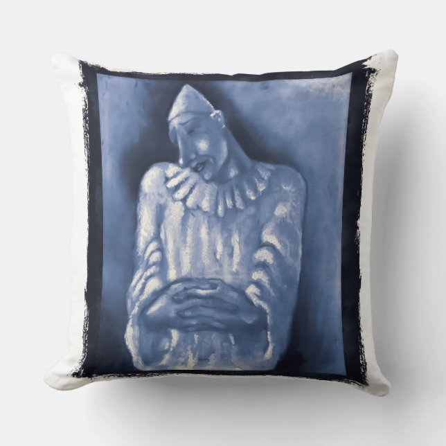 Coussin Remix du tableau Clown (1934) de Mikulas Gala (Recto)