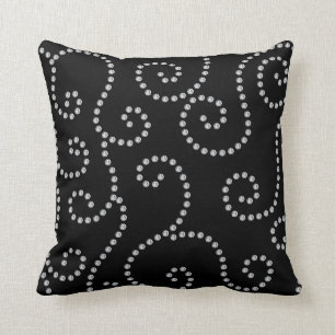 Coussin remous de diamant noir