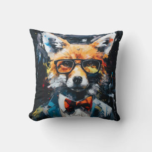 Coussin Renard Abstrait minimaliste
