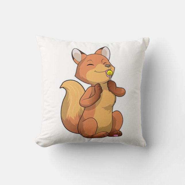 Coussin Renard avec Lollipop (Recto)